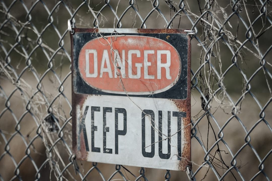 Photo Warning sign